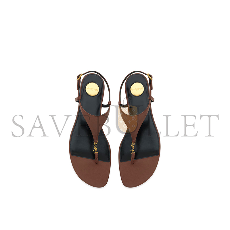 YSL CASSANDRA SANDALS IN SMOOTH LEATHER 841570AADF02603